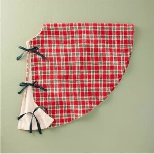 52" Plaid Chunky Woven Tree Skirt Vintage Red - Hearth & Hand Magnolia 2025